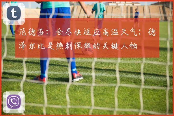 范德芬：会尽快适应高温天气；德泽尔比是热刺保级的关键人物